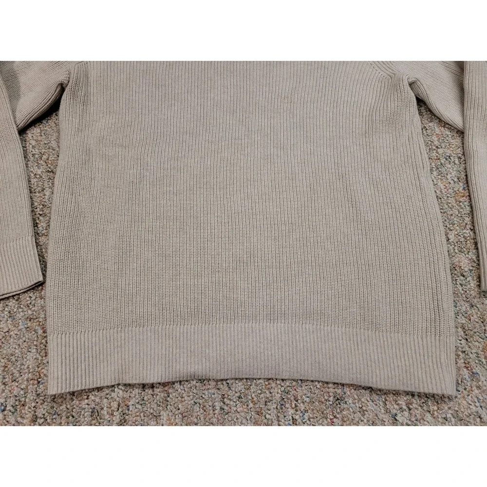 Gap Sweater Mens XL Beige Crewneck Pullover Knit Fisherman‎ Outdoors Hiking Camp
